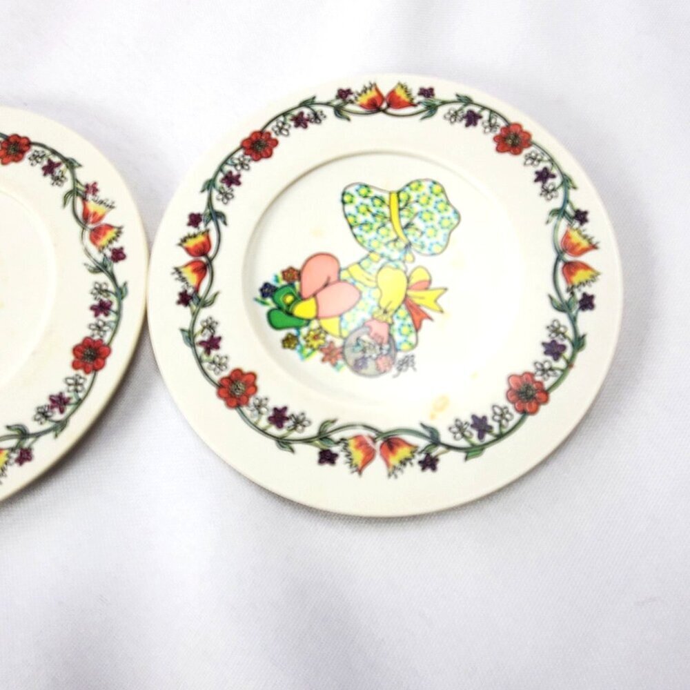 VTG Chilton 1970s Holly Hobbie Kitchen Tea Set Bonnet Girl 23 Piece Cottagecore - Picture 9 of 10